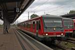 928 290 kurz nach der Ankunft am 22.05.2013 aus Biblis in Worms Hbf.