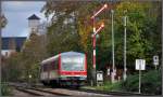 928 563 verlsst als Rb nach Friedrichshafen Stadt den Bahnhof von Lindau Hbf.