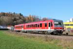 Am 25.November 2013 war 628 577 als RB in Tüßling auf dem Weg nach München Hbf.