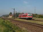 628 556 mit RB 27089 in Tling (11.10.2006)