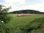 Am 06.08.14 sah man 628 334 und 628 345 bei der Einfahrt Münsingen.