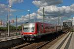 Einfahrt am 24.05.2014 von 629 003 in Ludwigshafen (Rhein) Mitte.