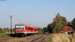 628 585-2 als RB 27330 (Passau HBf-Mühldorf(Oberbay)) in Karpfham 4.10.14