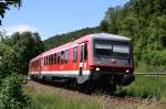 628 347-4 und 628 334-5 als RE 22341 (Immendingen-Ulm Hbf) bei Immendingen 3.6.15