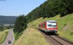 628 340-1 als RB 22357 (Munderkingen-Ulm Hbf) bei Gershausen 2.7.15