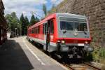 628 703-0 und 628 701-4 als RB 26937 (Titisee-Seebrugg) in Seebrugg 30.7.15