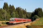 628 702-3 und 628 562-1 als RB 26966 (Seebrugg-Titisee) bei Altglashütten 22.8.15