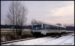 628548 war am 23.3.1994 als Zug 7830 nach Dissen - Bad Rothenfelde um 15.32 Uhr bei Quelle auf dem  Haller Willem  unterwegs.