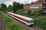 928 495-0  Tinnum  erreicht als RB73 (RB21969) aus Eckernförde die Schleswig-holsteinische Landeshauptstadt. (22.6.2016)