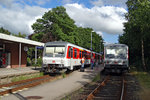 Nach 15 Jahren und 7 Monaten kamen im Juni 2016 für eine Woche wieder planmäßig Züge der Baureihe 628 auf der Kursbuchstrecke 135 zwischen Husum und St.