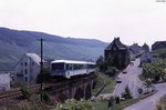 628 338 als RB 8445 (Traben-Trarbach - Bullay) in Reil/Mosel - 22.07.1991