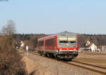 628 543-6 als RE 22313 (Rottweil-Neustadt(Schwarzw)) bei Zollhaus 15.2.17