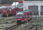 DB 640 018-7 am 12.02.2020 beim pausieren im Bw Mühldorf (Oberbay).