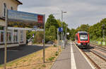 640 004 der DB Regio Nord steht am 17.08.2022 als RB86 nach Einbeck-Salzderhelden im Bahnhof Einbeck-Mitte.