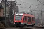 640 011 erreicht als RB93 (RB 96512)  SIEG-DILL-Bahn  den ehemaligen Bahnhof Brachbach. (02.01.2009)
