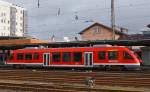 640 012 (LINT 27) der DB Regio steht als RB 93 (Rothaarbahn) am 14.01.2012 im Hbf Siegen zur Abfahrt nach Bad Berleburg bereit.