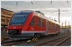 Beim Hauptbahnhof Siegen ist am 16.11.2013 der Dieseltriebwagen 640 019-5 (9580 0 640 059-5-5 D-DB ABp) ein Alstom Coradia LINT 27 der DreiLänderBahn abgestellt.