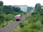 DB 641 023 als RB 16286 von Erfurt Hbf nach Leinefelde, am 27.07.2017 in Erfurt Nord.