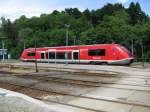 BR 641 022-9 der DB AG im Bahnhof Lobenstein