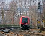 641 012 ( Lauchringen ) auf Probefahrt in Singlis, 20.2.010.