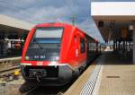 Die BR 641 003 mit RB nach Waldshut kurz fur abfahrt aus Basel Bad Bf  am 26. 07 2010.