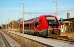 Letzter Betriebstag auf der Ohratalbahn Gotha-Grfenroda: 641 028 wartet als RB49 nach Gotha auf die Abfahrt in Crawinkel