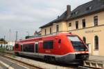 641 032 als RB16006 (Weimar - Kranichfeld), am 24.05.2012, in Weimar Berkaer Bf. Am 08.06.2012 endete der Einsatz der 641er auf der KBS579, danach bernahm die EB den Verkehr. 