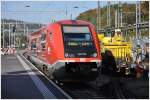 Wie in Waldshut endet der 641 016 gegenwrtig auch auf Schweizer Seite in Koblenz an einem Prellbock. (22.10.2013)