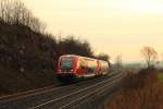 641 039 DB Regio bei Burgkunstadt am 04.12.2015.