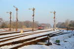 642 219 als RB 26411 Wolfsburg Hbf - Magdeburg Hbf, am 18.01.2017 bei der Ausfahrt aus Flechtigen.