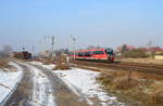 642 193 als RB 26541 Haldensleben - Magdeburg Hbf am 28.01.2017 bei der Ausfahrt aus Haldensleben 