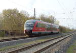 DB 642 693 als RE 26771 von Magdeburg Hbf nach Erfurt Hbf, am 16.04.2018 in Erfurt-Stotternheim.