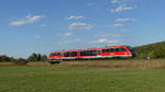 Eine RB34 nach Frankfurt Hbf zwischen Glauburg-Glauberg und Altenstadt-Lindheim. Aufgenommen am 12.9.2018 17:37