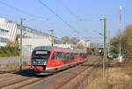 642 162+727 als RE Crailsheim-Heilbronn am 06.04.2020 bei der Einfahrt in Öhringen Hbf auf Gleis 2. 