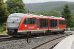 642 732  Johanngeorgenstadt  der Erzgebirgsbahn - Aufnahme in Schwarzenberg im Juni 2015