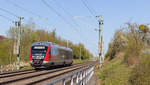 642 668 als RE80 Crailsheim-Heilbronn am 23.04.2021 bei Öhringen-Cappel. 