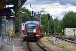 642 234 erreicht Zwickau Hbf und wird sich nach kurzer Wendezeit wieder auf den Weg nach Johanngeorgenstadt machen.

Zwickau 28.07.2023