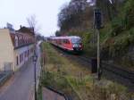 642 047-5 und 642 141-6 als RB nach Leipzig Hbf am 19.11.2008 auf der Fahrt durch Meien.