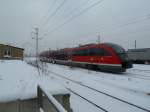 Ein Desiro 642 731 der Erzgebirgsbahn fuhr als Dienstfahrt durch Dresden-Friedrichstadt.