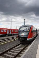 RB 51 Leipzig Hbf als 642 520 am Hbf Gera 29.08.2011