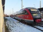 Am 11.02.2012 fuhren die 642 165/665 und 642 220/720  Hansestadt Stendal  von Stendal nach Rathenow.