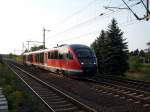 642 197 der Erzgebirgsbahn auf dem Weg nach Olbernhau bei Niederwiesa am 28.08.05