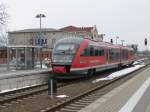 Desiro 642 191 abfahrbereit nach Dessau im Bahnhof von Aschersleben am 03.04.2013