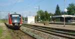 13 Jahre spter wartete 642 112 auf Gleis 4 in Pleinfeld auf den Anschlusszug aus Nrnberg. (15.8.07)

