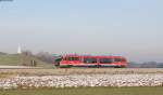 642 085-4  als RB 57344 (Augsburg Hbf-Marktoberdorf) bei Rieden 3.12.13