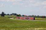 642 120 und 642 123 als RB 57368 am 18.05.2014 bei Seeg.