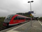 DB 642 221 + 642 219 als RB 34883 von Nebra nach Naumburg (S) Ost, am 13.09.2014 in Laucha (U).