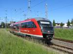 Am 6.6.2013 machte sich der 642 052 von DB Regio Nordost auf den Weg nach Graal-Müritz.
