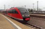 Als Betriebsfahrt durchfährt 642 092 den Hauptbahnhof von Saarbrücken. 24.11.2015