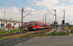 DB 642 144 als RB 16404 von Erfurt Hbf nach Sömmerda, am 24.07.2015 in Erfurt Ost.